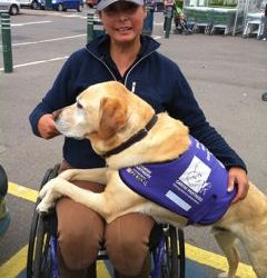 Susi and her clever “canine partner”
