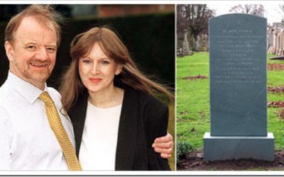 The two words missing from Robin Cook’s headstone