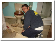 Our looooong wait for plumber Pete